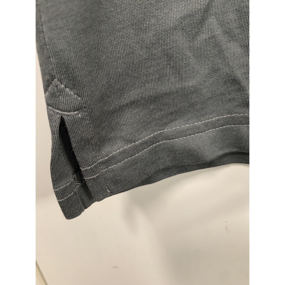 Travis Mathew Golf Polo Shirt M Men Gray Poly Cotton Embroidered Diamond - Picture 6 of 8